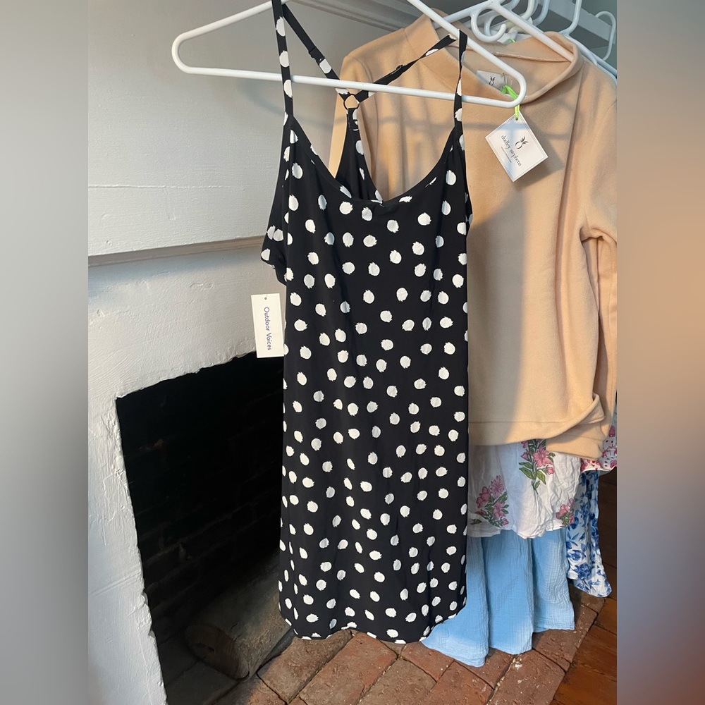 Outdoor Voices Exercise Dress Size M Black Polka Dot